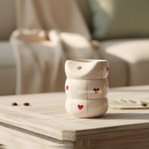 Checkered Heart Sipper