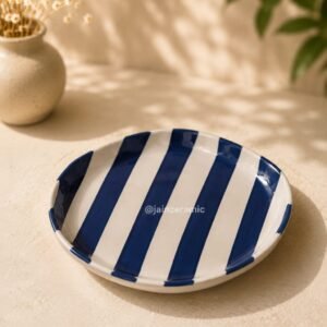 Blue Striped Plates(quarter)
