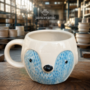 Bear Face Mug Blue