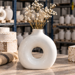 Donut Vase White