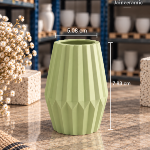 Diamond Vase Green Sage