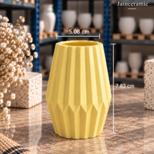 Diamond Vase Yellow